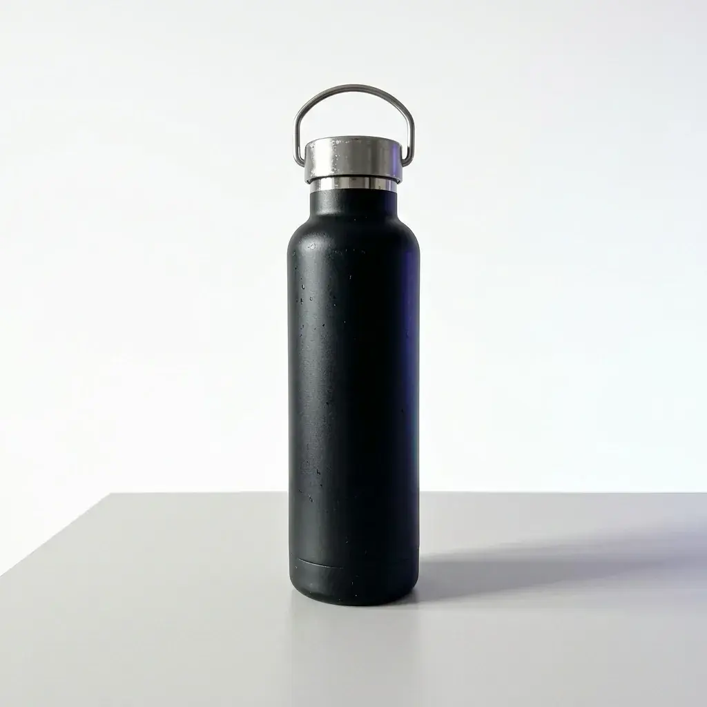 Clean product photo of bottle on white background
